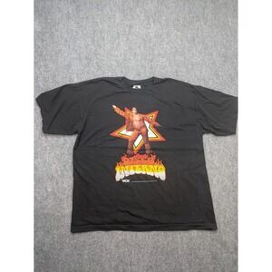WCW Disco‎ Inferno T Shirt Mens XXL Black Graphic Wrestling T-Shirt 1998 WWF ECW